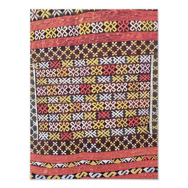 Foto Patrón textil tradicional vibrante (Frente)