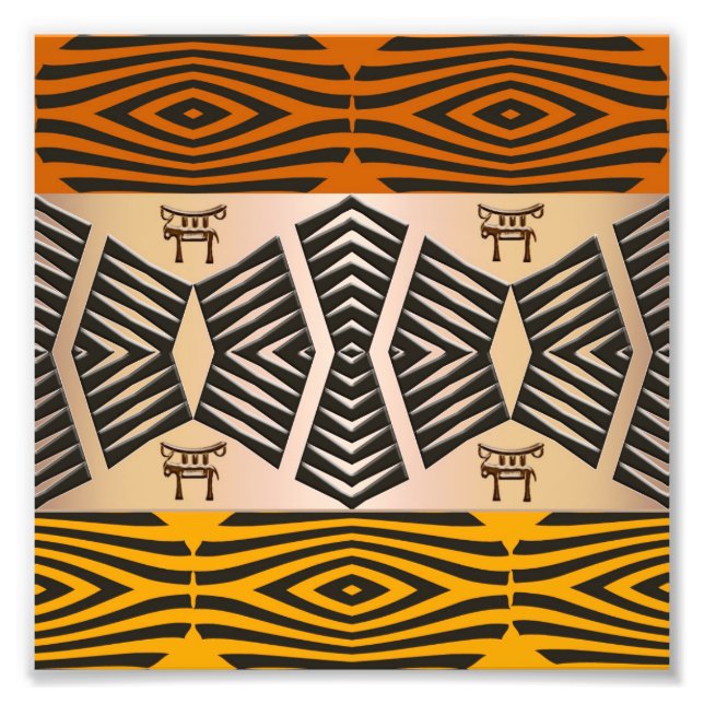 Foto patrón tribal étnico africano (Frente)