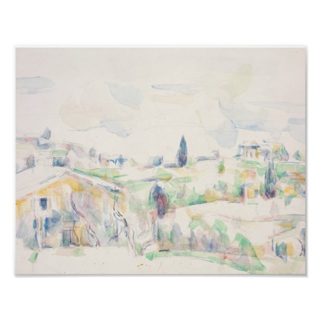 Foto Paul Cezanne - Paisaje en Provenza (Frente)