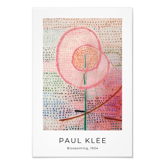Foto Paul Klee, Blossoming - Arte abstracto colorido (Frente)
