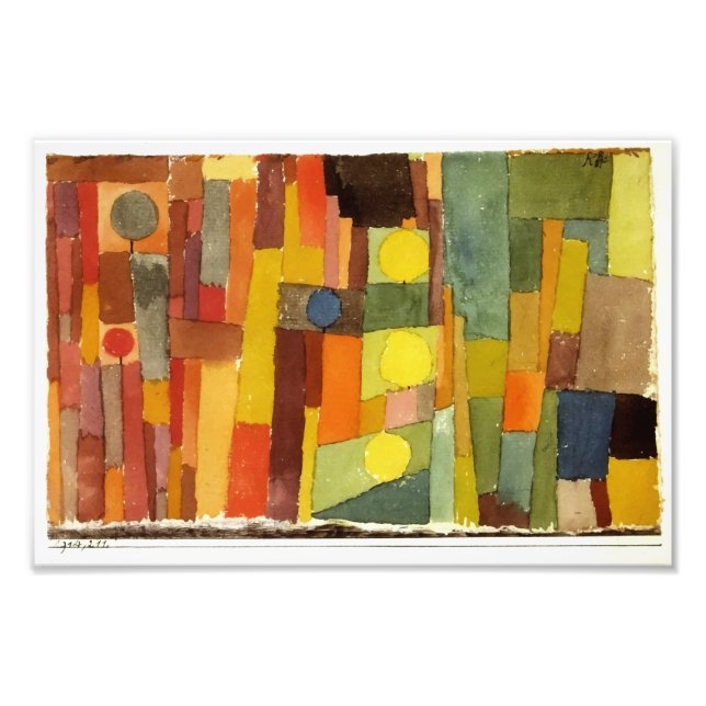 Foto Paul Klee En El Estilo Del Arte De Las Acuarelas D (Frente)