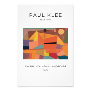 Foto Paul Klee, Joyful Mountain Landscape, Resumen de A