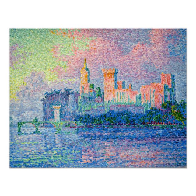 Foto Paul Signac - El Palacio Papal, Aviñón (Frente)