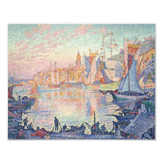 Foto Paul Signac - El puerto de Saint-Tropez (Frente)