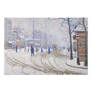 Foto Paul Signac - Nieve, Boulevard de Clichy, París