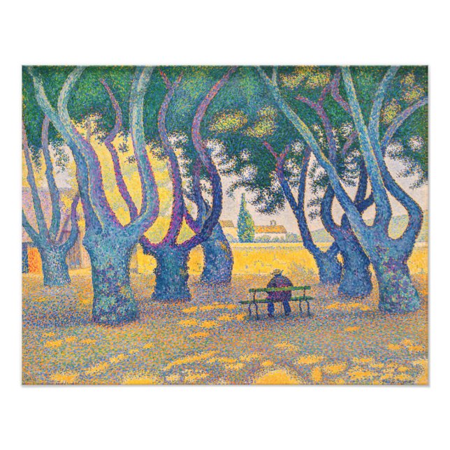 Foto Paul Signac - Place des Lices, Saint-Tropez (Frente)