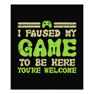 Foto Pausa Mi Juego Para Estar Aquí Un Gracioso Video G