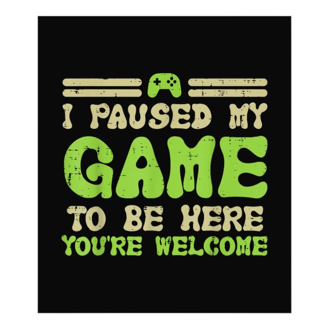 Foto Pausa Mi Juego Para Estar Aquí Un Gracioso Video G (Frente)