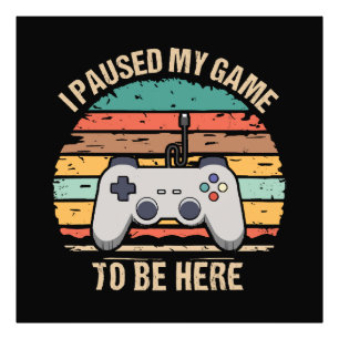 Foto Pausé Mi Juego Para Estar Aquí