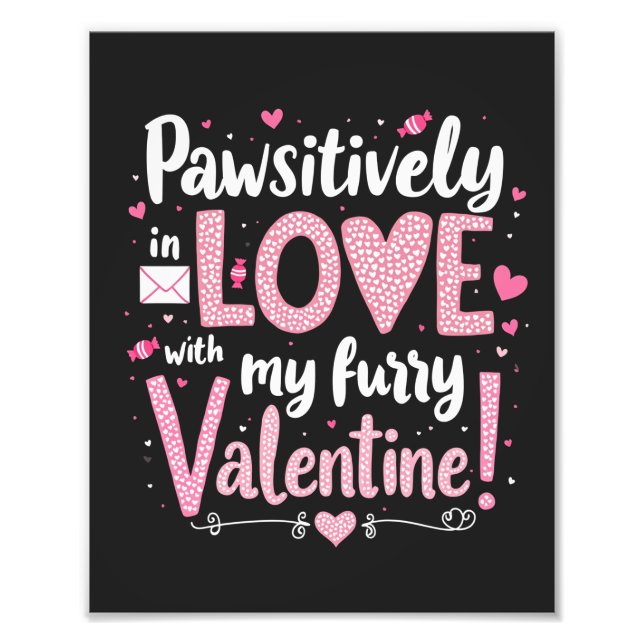 Foto Pawsitivamente Enamorada De Mi Valentine Furry (Frente)