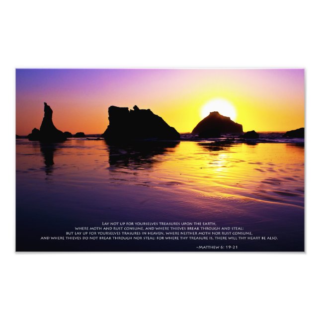 Foto Paz - Mateo 6: 19-21 (Frente)