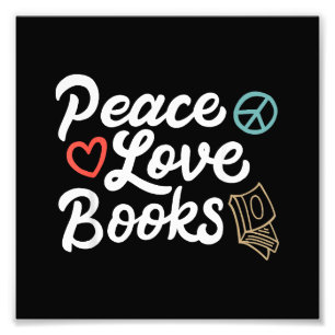 Foto Peace Love Books Geeky & Cute Leading