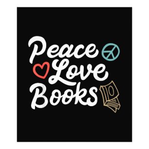 Foto Peace Love Books Geeky & Cute Leading
