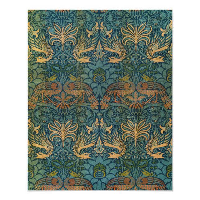 Foto Peacock y Dragón, 1878 por William Morris (Frente)