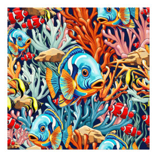 Foto Peces Tropicales Vibraciones Veraniegas Coloridas