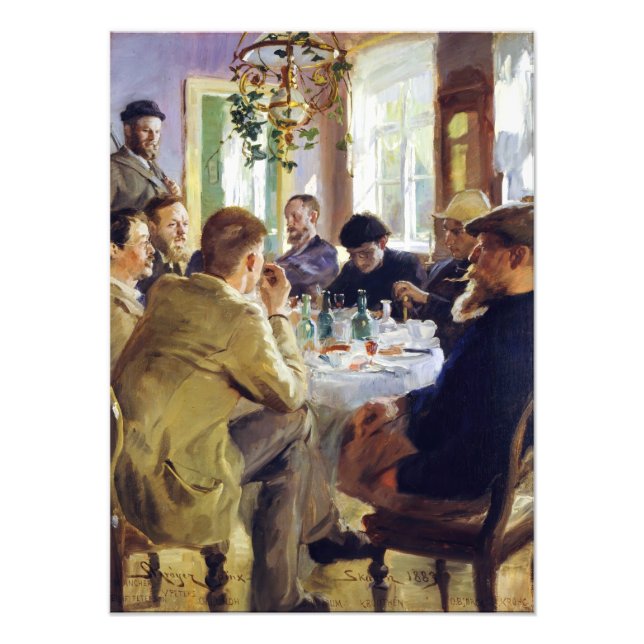 Foto Peder Severin Kroyer - Hora del almuerzo (Frente)