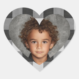 Foto Pegatina Corazón Cuadro de Bufalo Personaliza