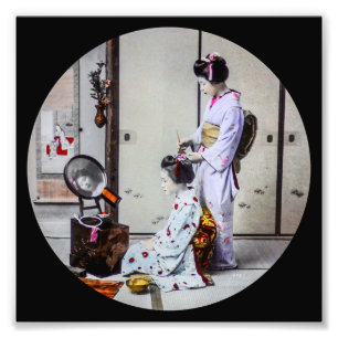 Foto Pelo del geisha que viste el 芸者 del japonés d