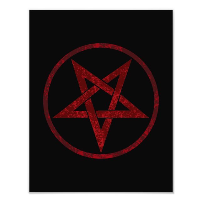 Foto Pentagram del diablo Rojo (Frente)