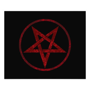 Foto Pentagram del diablo Rojo