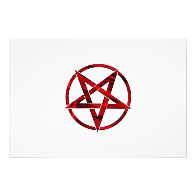 Foto Pentagram del diablo Rojo (Frente)