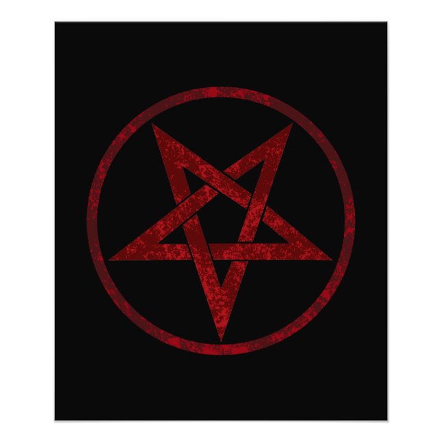 Foto Pentagram del diablo Rojo (Frente)
