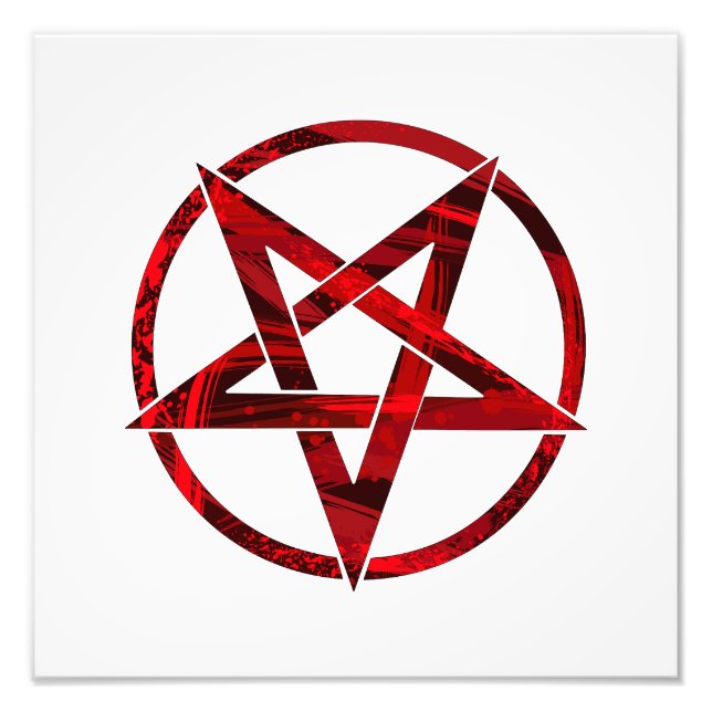 Foto Pentagrama del Diablo Rojo (Frente)