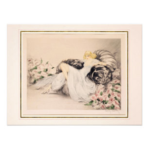 Foto Peonies, 1935 por Louis Icart