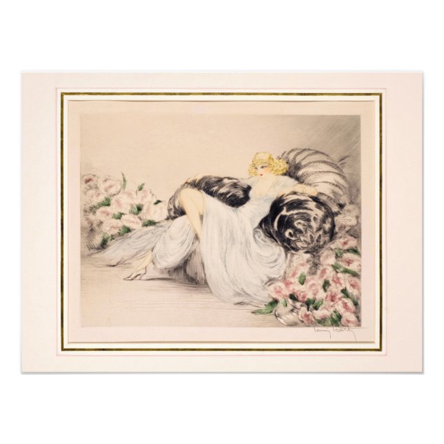 Foto Peonies, 1935 por Louis Icart (Frente)