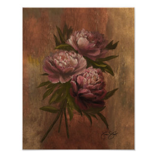 Foto Peonies Poster 11x14