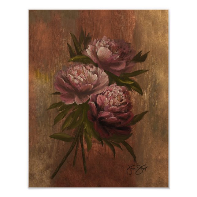 Foto Peonies Poster 11x14 (Frente)