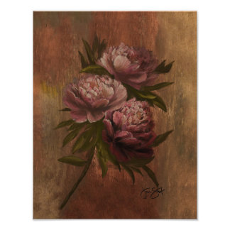 Foto Peonies Poster 11x14