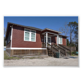 Foto Pequeña Escuela Roja, Isla Dauphin, Alabama