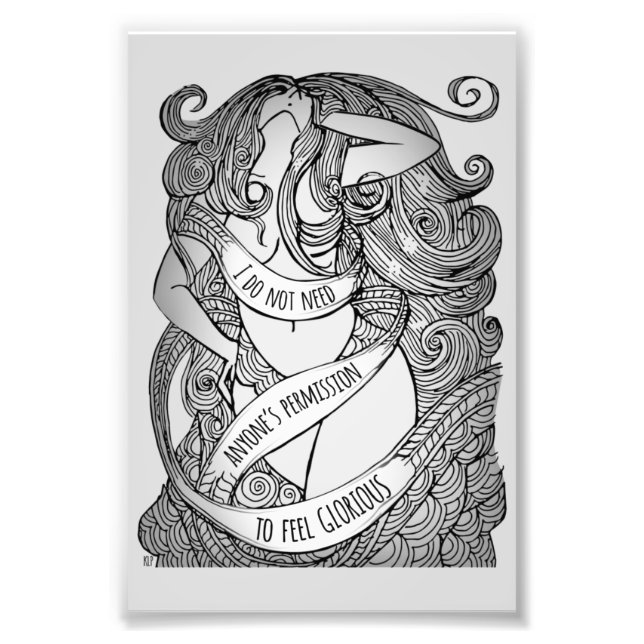 Foto Pequeña y gloriosa impresión en gris (Frente)