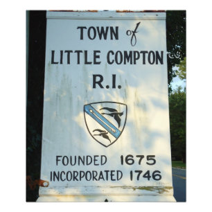 Foto Pequeño Compton, Poster de señas de RI