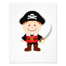 Pequeño Ilustracion Personalizado pirata