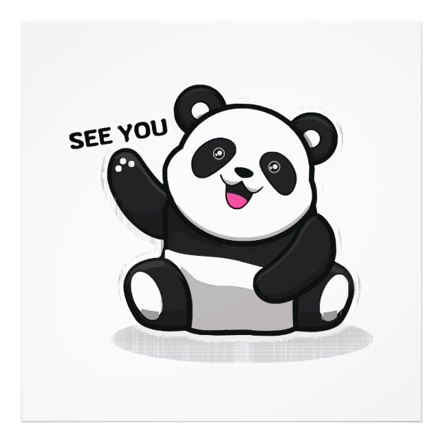 Foto pequeño panda lindo (Frente)