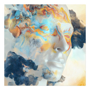 Foto Perfil Colorido Flujo Mental Topográfico