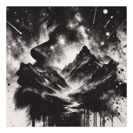 Foto Perfil de hombre de doble exposición con casquillo