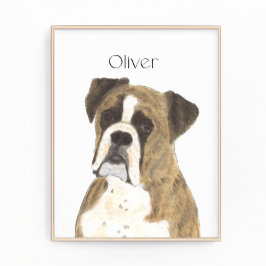Foto Perro Brindle Boxer Personalizado