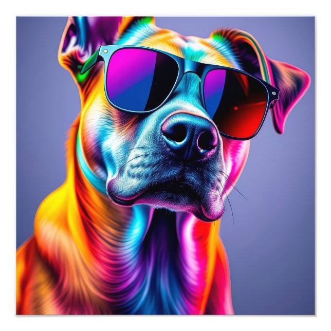 Foto Perro con gafas de sol (Frente)