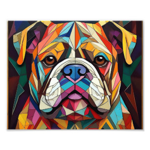 Foto Perro cubista de IA