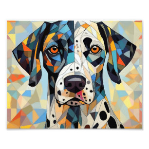 Foto Perro cubista de IA