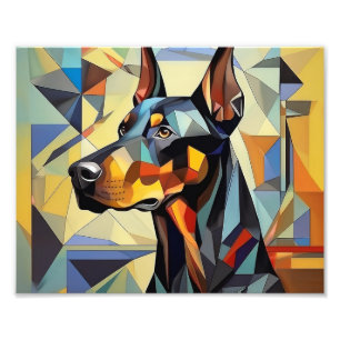 Foto Perro cubista de IA