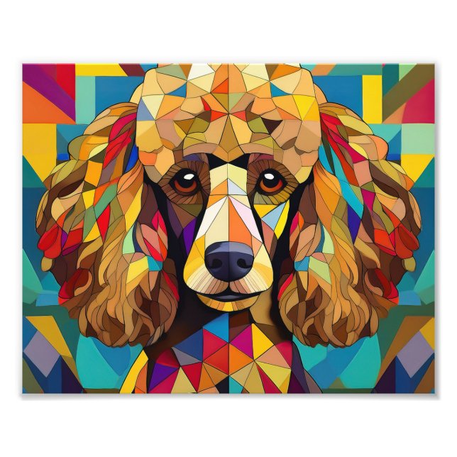 Foto Perro cubista de IA (Frente)