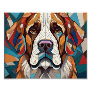 Foto Perro cubista de IA