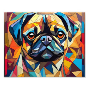 Foto Perro cubista de IA