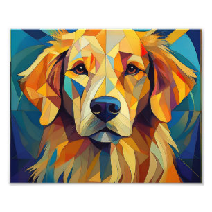Foto Perro cubista de IA