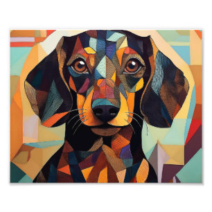 Foto Perro cubista de IA