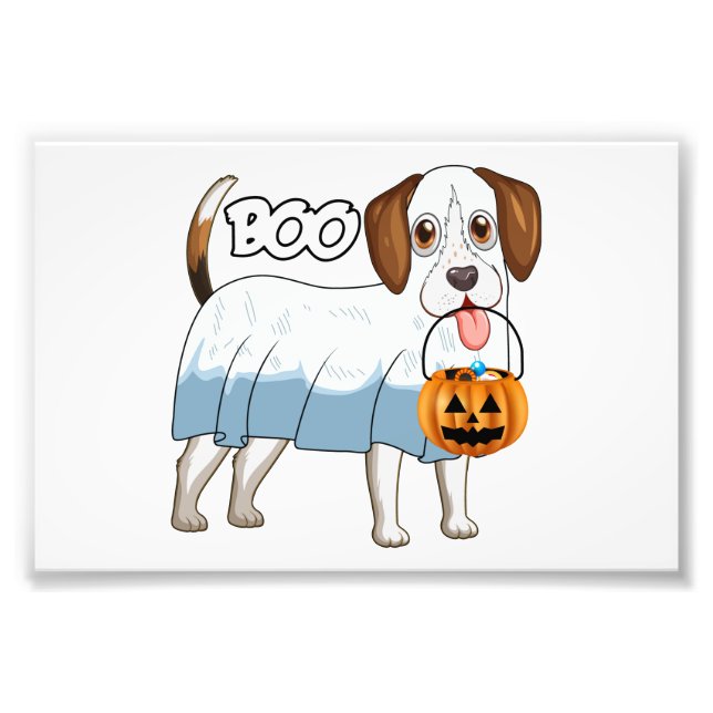 Foto Perro fantasma de Halloween Beagle (Frente)